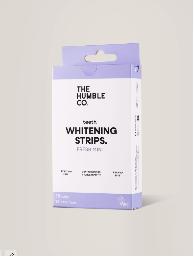 Tiras blanqueadoras dientes - menta de The Humble Co