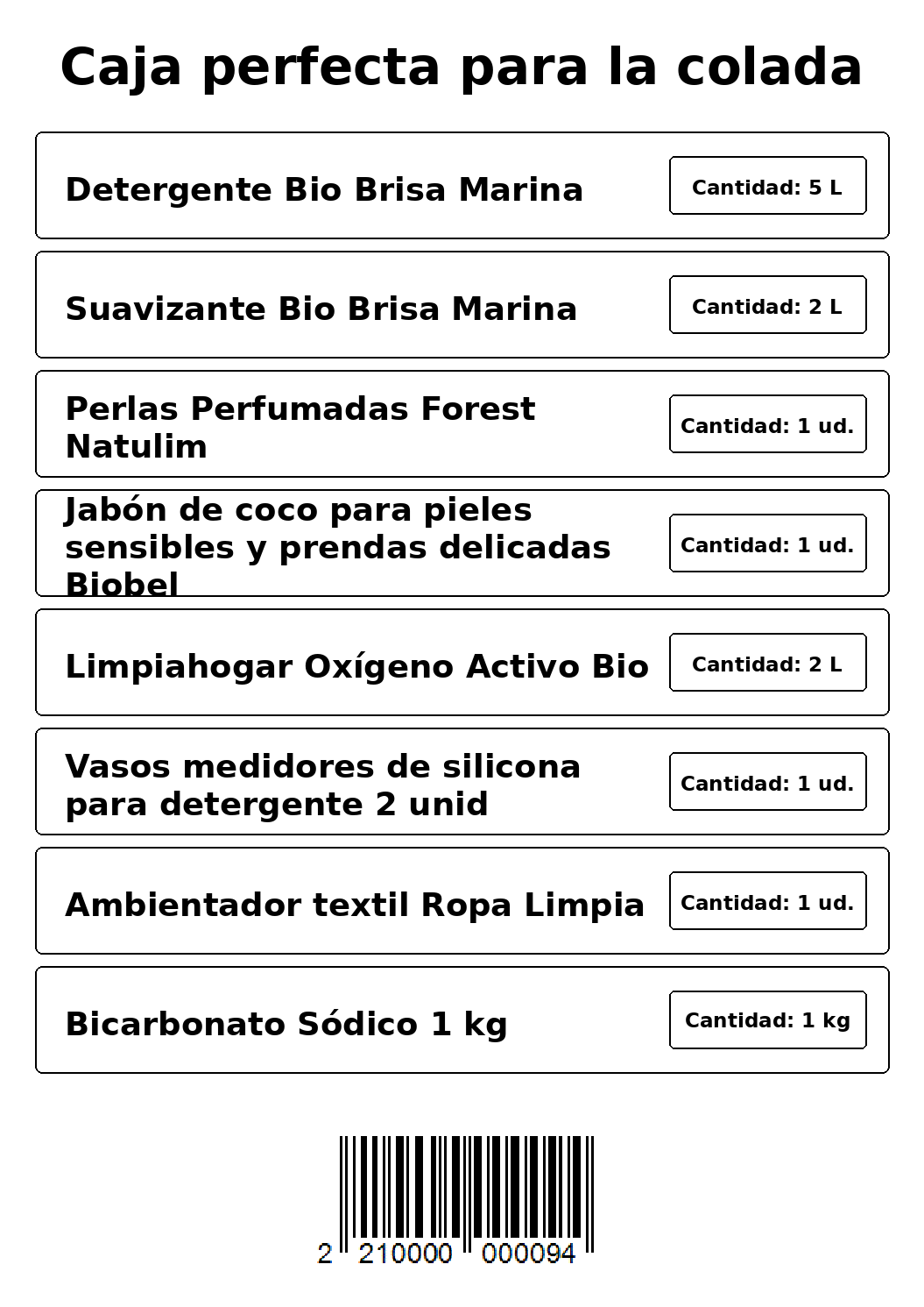 Caja para Colada EcoBlue