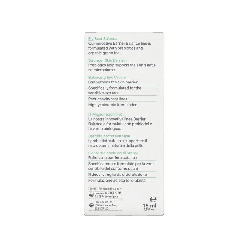 Contorno de ojos crema Barrier Balance Lavera