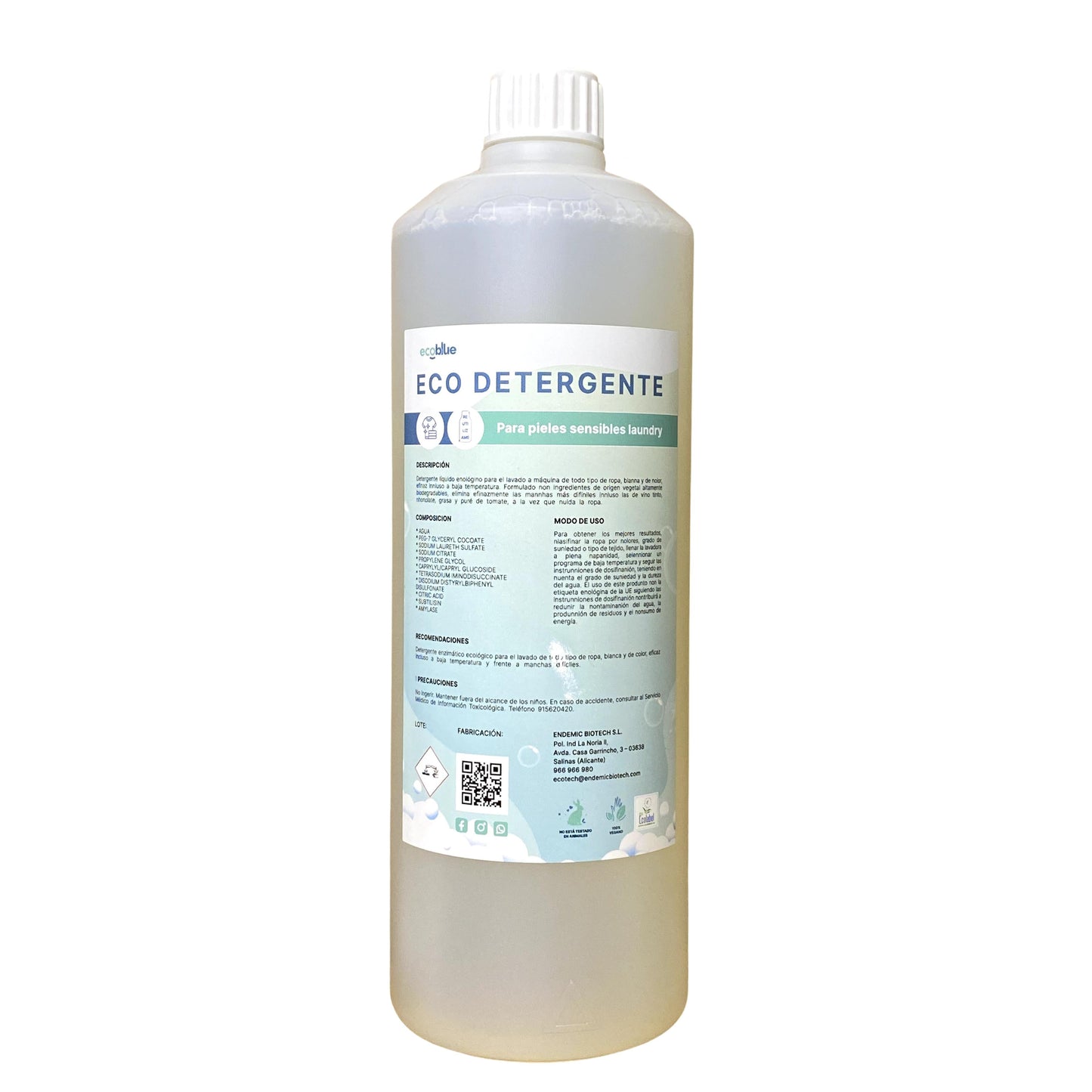 Eco Detergente Para Pieles Sensibles Laundry Fresh 1L