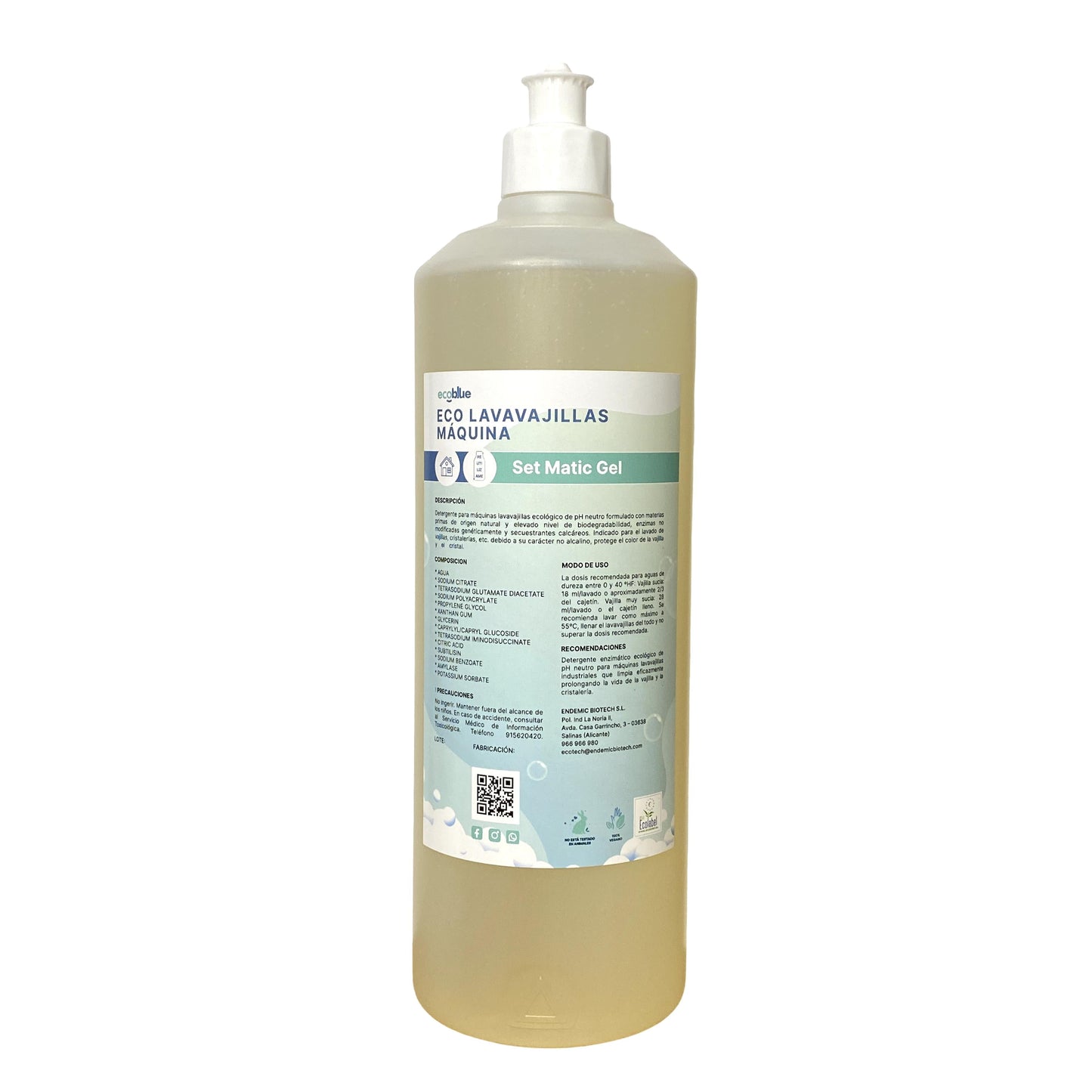 Eco Lavavajillas Maquina Set Matic Gel 1L