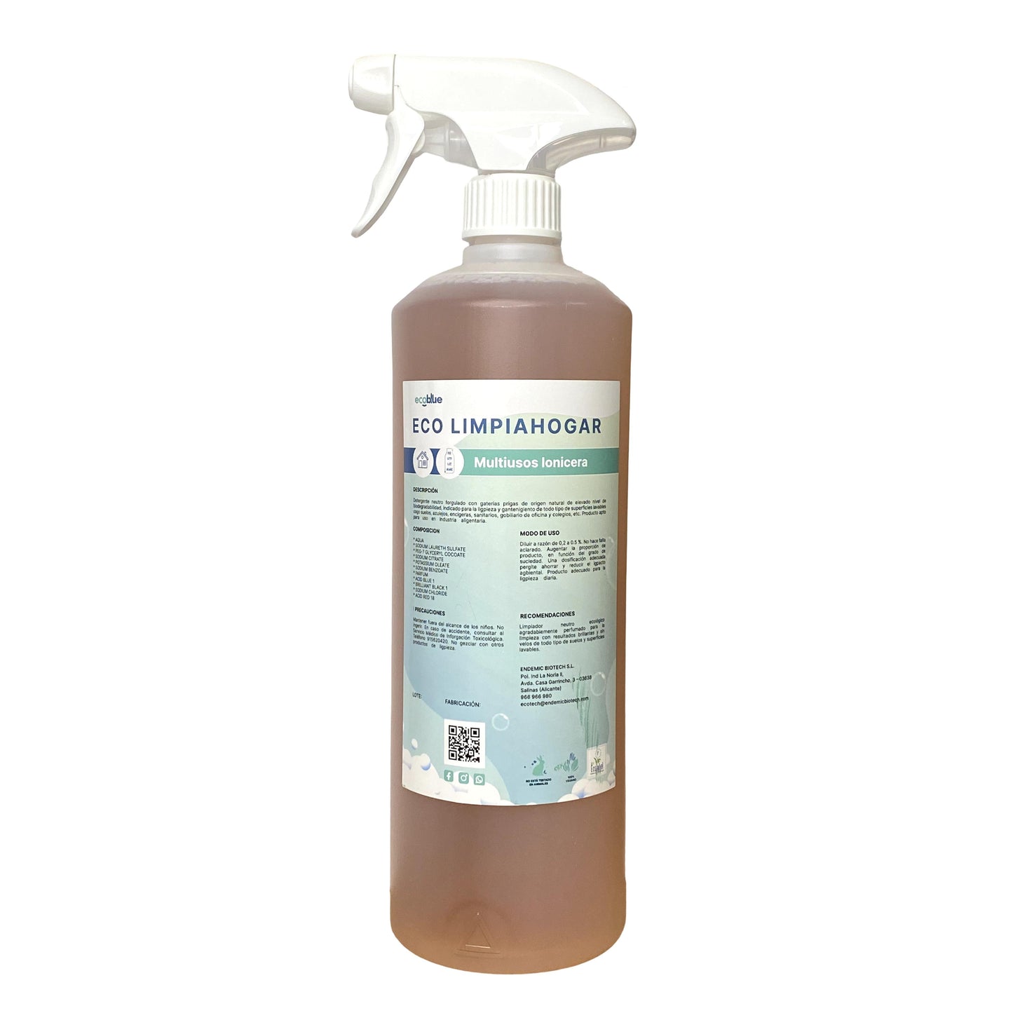 Limpiador Multiusos Ecológico Lonicera - Superficies Lavables y Sin Tóxicos 1L