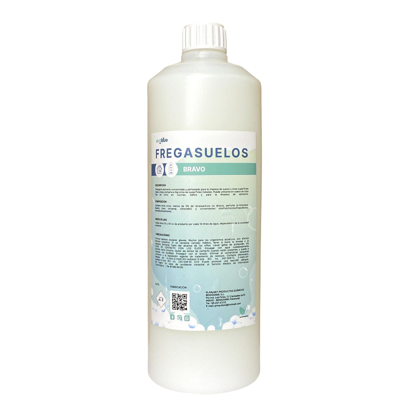 Fregasuelos Ecológico Potente - Bravo Multiusos Concentrado 1L