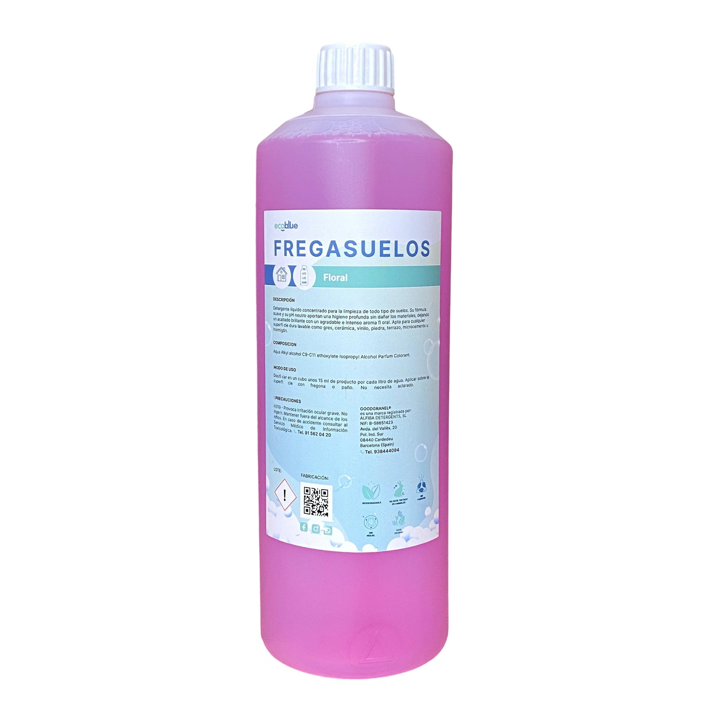 Fregasuelos Ecológico Floral - Limpieza Suave y Natural 1L