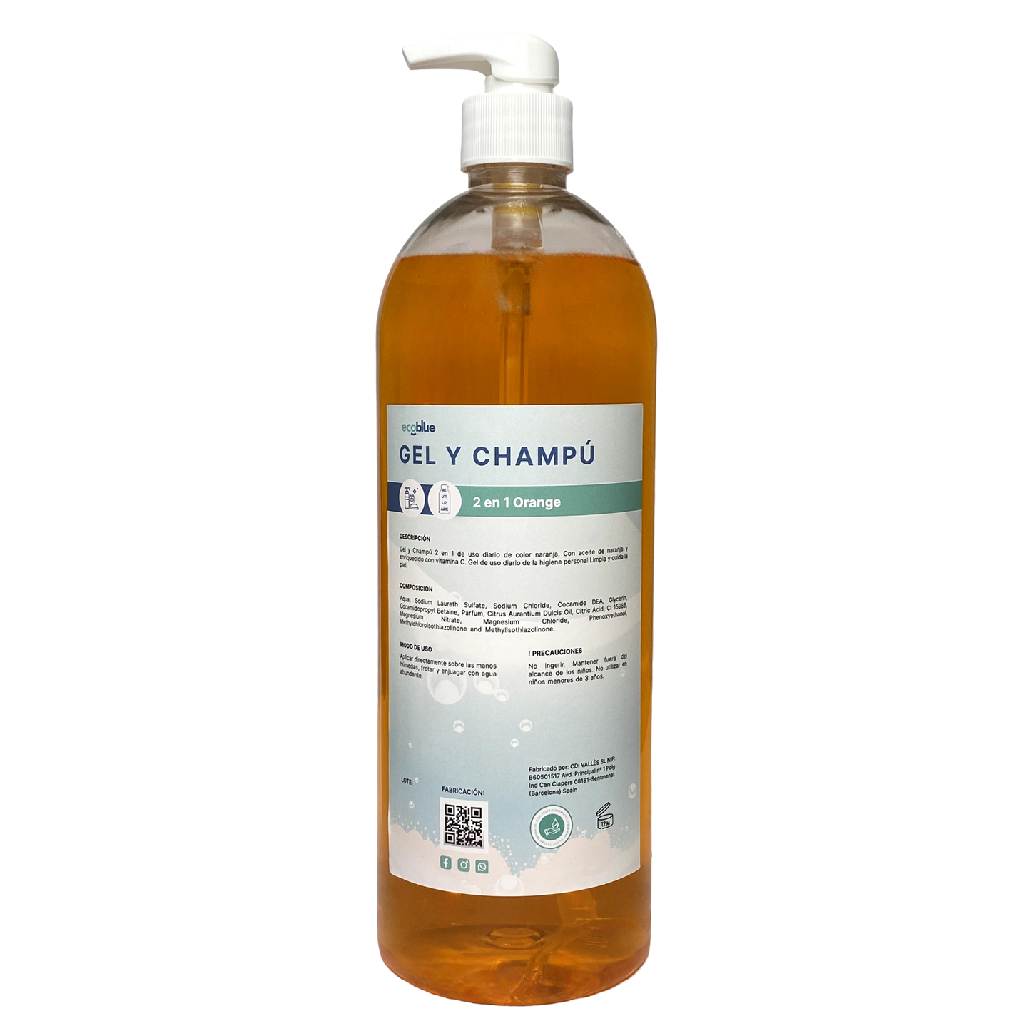 Gel & Champu Orange 0,5L