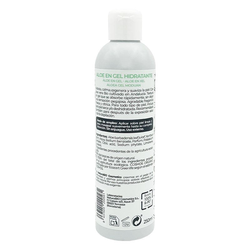 Aloe Vera en gel 250ml NaturaBIO Cosmetics