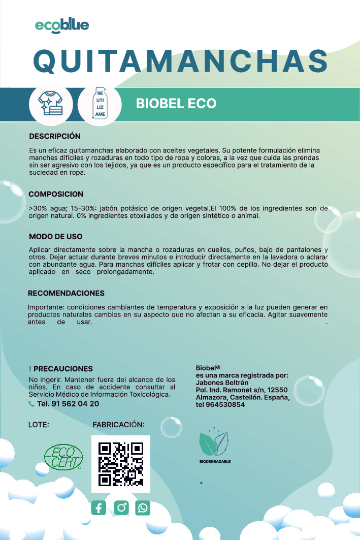 Quitamanchas Eco Biobel