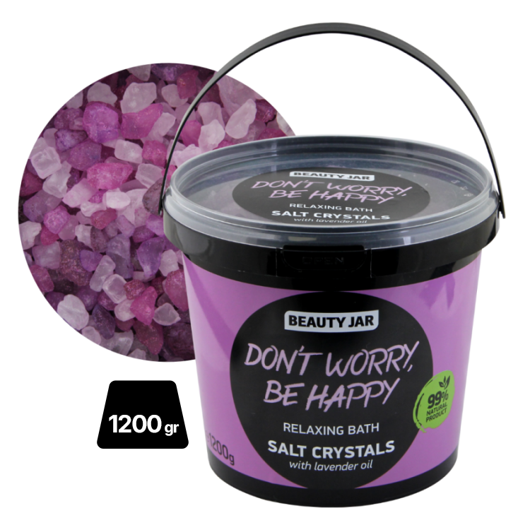 Sales de Cristal baño Don't worry be happy