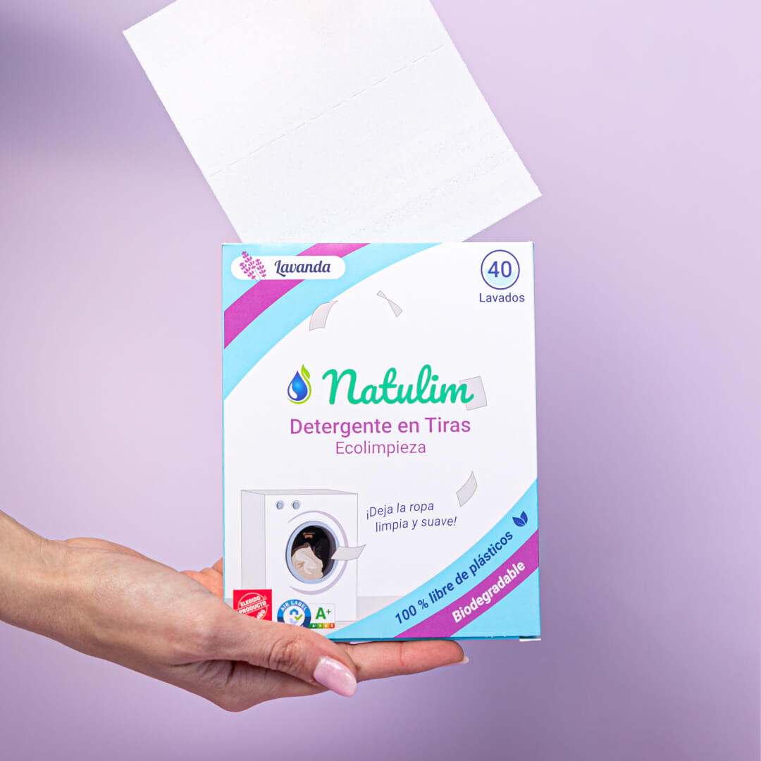 Eco-Tiras de Detergente Lavanda 40 lavados Natulim