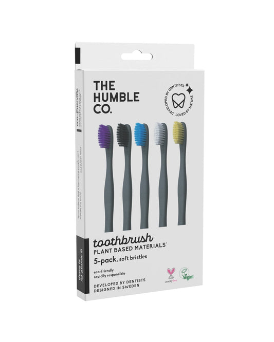 Cepillo De Dientes A Base De Plantas 5 Unidades - Suave