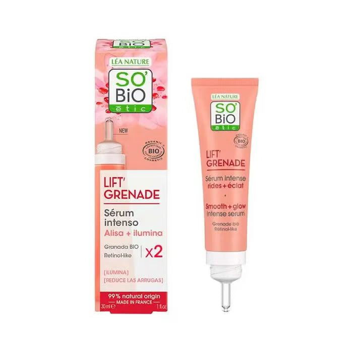 Sérum facial intenso lift’grenade retinol-like SO’BiO