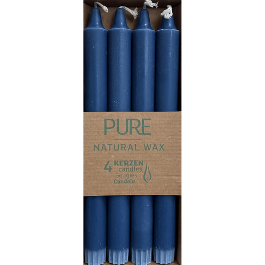 Velas De Cera Natural PURE 250X23 MM 4Ud
