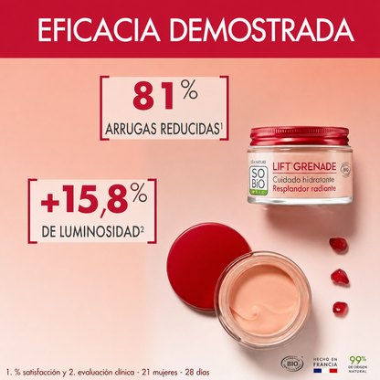Crema hidratante lift’ grenade retinol-like SO’BiO