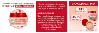 Crema hidratante lift’ grenade retinol-like SO’BiO