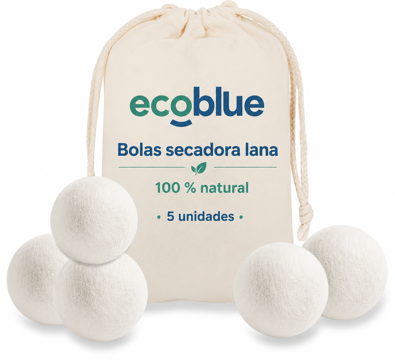 5 Bolas para secadora de Lana