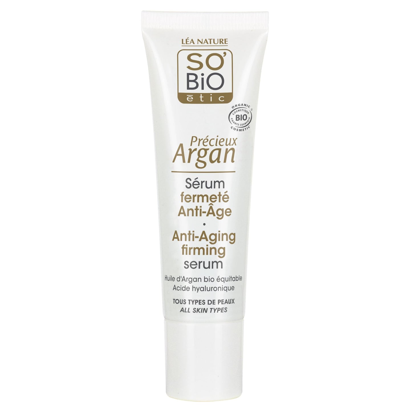 Sérum reafirmante antiedad ácido hialurónico & argan Bio SO'BiO