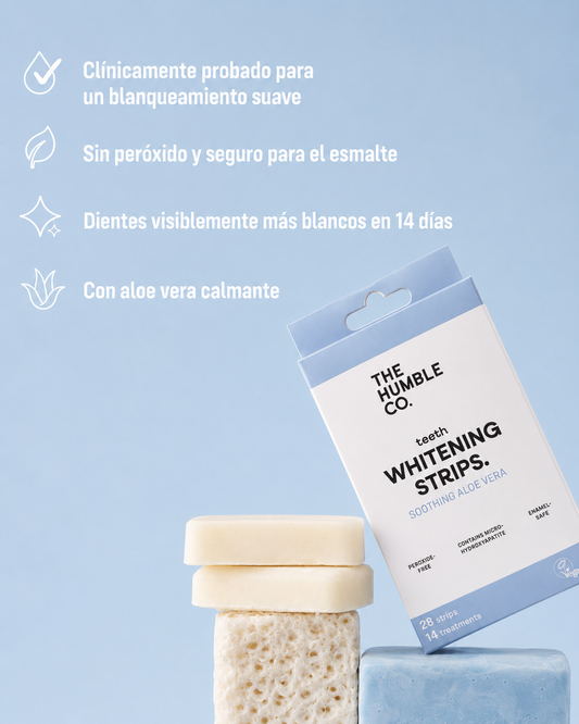 Tiras blanqueadoras dientes - aloe vera