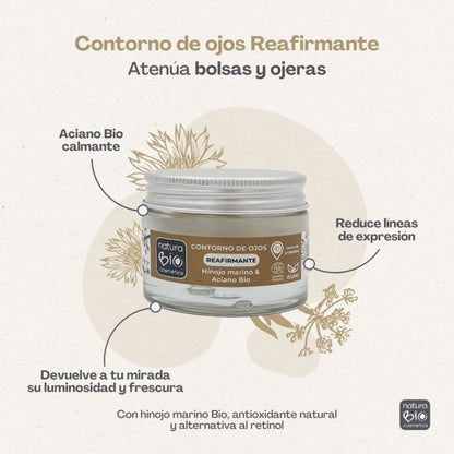 Contorno ojos Reafirmante Hinojo 30ml NaturaBIO Cosmetics