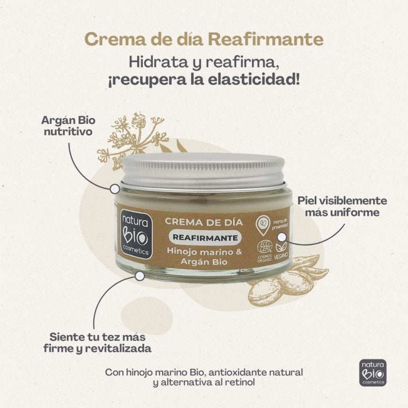 Crema de día Reafirmante Hinojo 50ml NaturaBIO Cosmetics