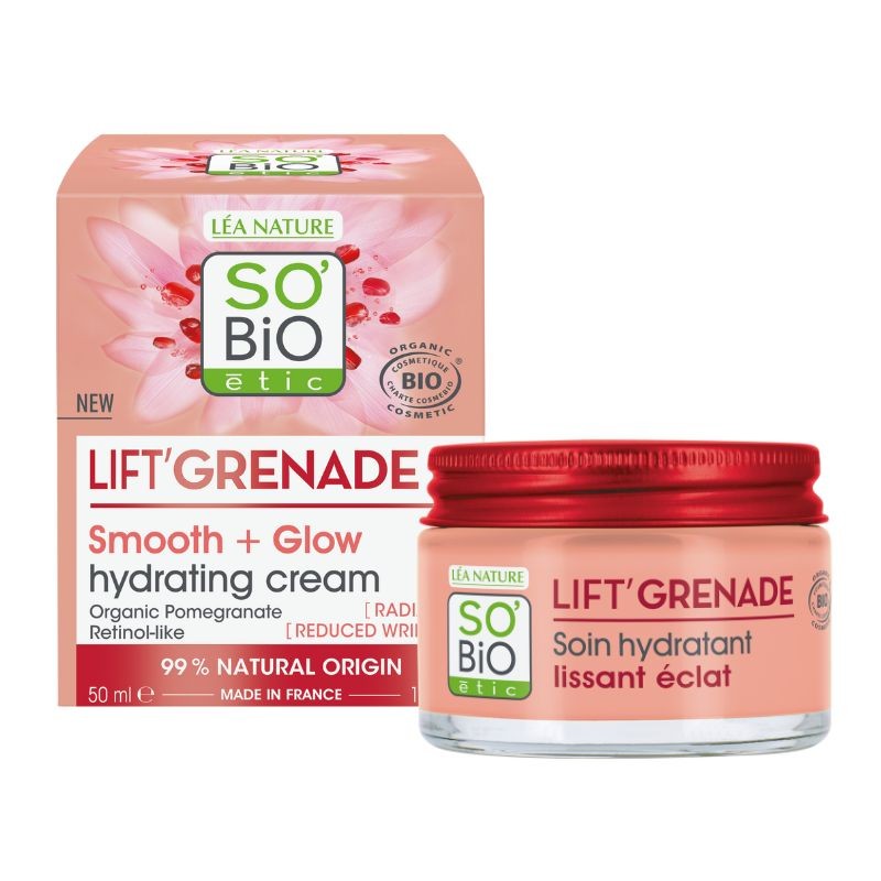 Crema hidratante lift’ grenade retinol-like SO’BiO