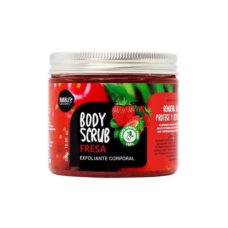 Exfoliante corporal artesano fresa
