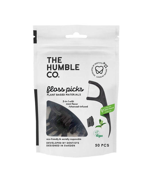 Palillos De Hilo Dental Con Carbon - 50-P