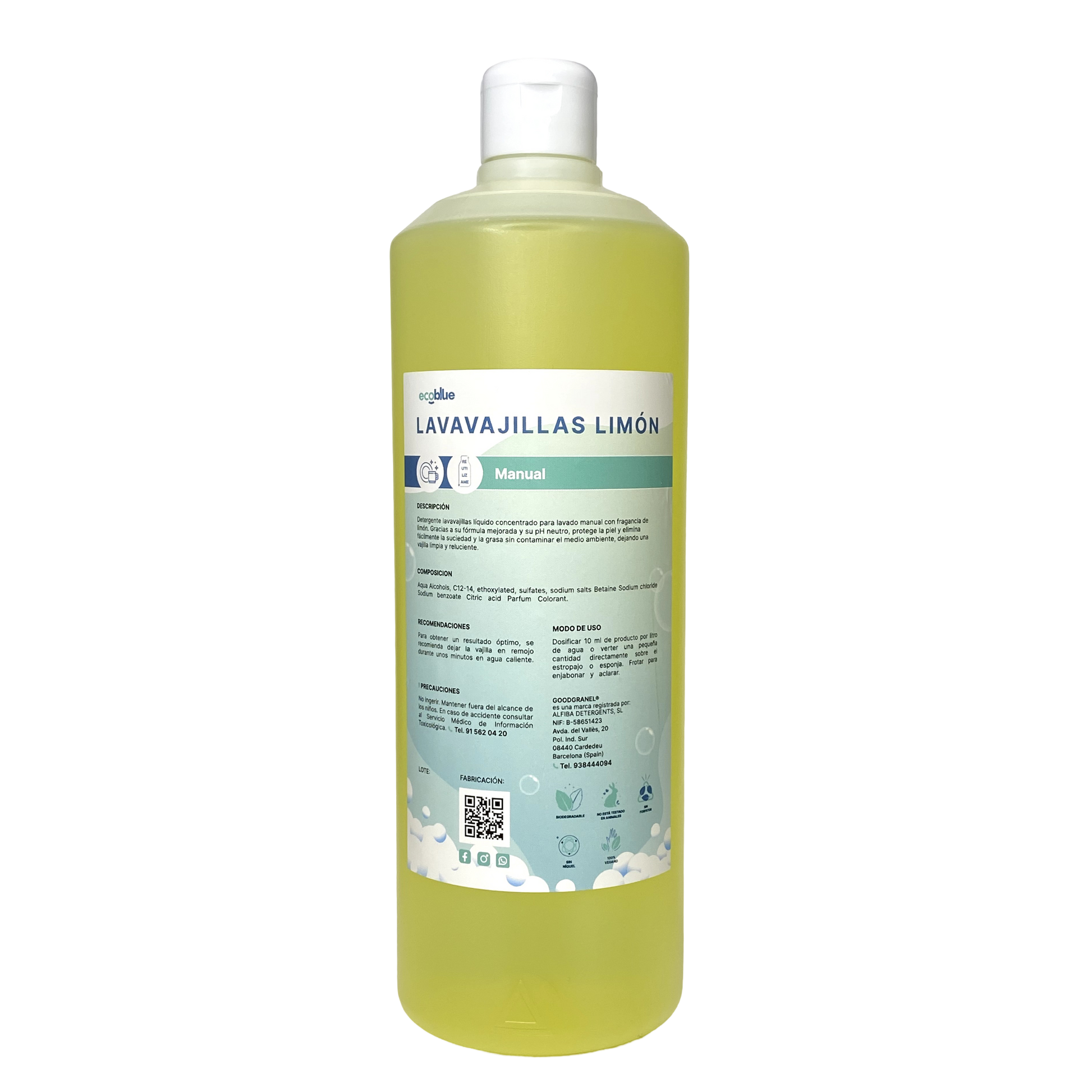 Lavavajillas Manual Limon 1L