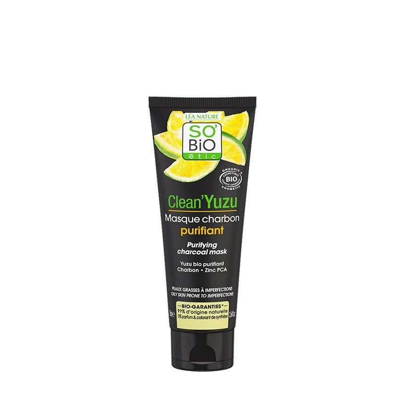 Mascarilla facial natural purificante Clean Yuzu SO'BiO