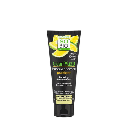 Mascarilla facial natural purificante Clean Yuzu SO'BiO
