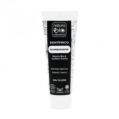 Pasta de dientes Blanqueadora menta Bio y carbón activo 75ml