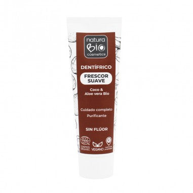 Pasta de dientes sin flúor aloe vera y coco Bio Frescor Suave 75ml