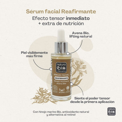 Sérum facial Reafirmante Hinojo 30ml NaturaBIO Cosmetics
